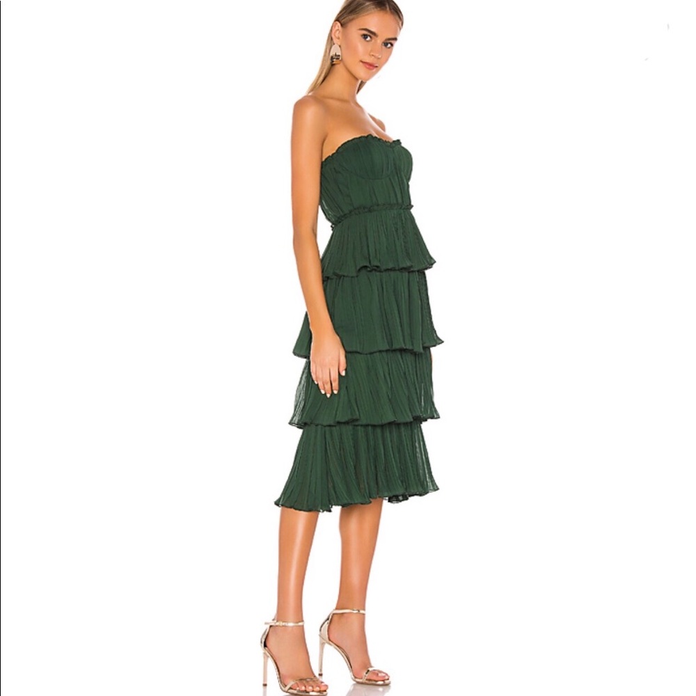 Alex Lovers+friends pleated midi dress strapless - Picture 2 of 3